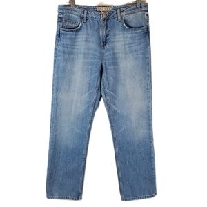 Zara Premium Straight Ankle Denim Jeans Size 6 Womens Cotton